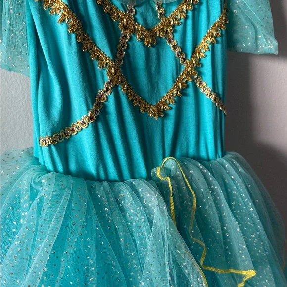 open lace back dress Amazon.com: Disney Princess Jasmine Prestige Girls' Costume : Toys & Games main image 0